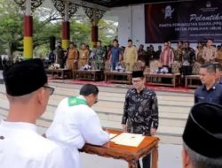 KPU Lantik Ratusan Anggota PPS se-Kabupaten Siak